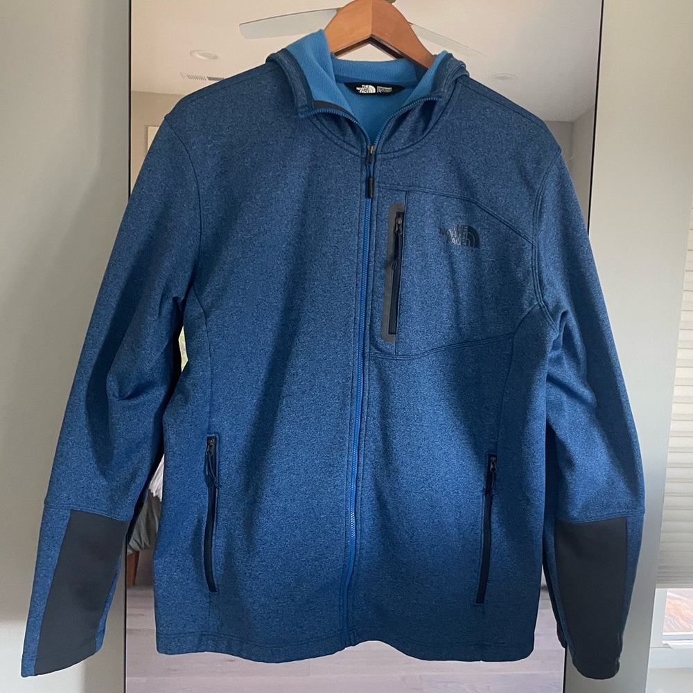 The North Face Canyonlands Full Zip Hoodie in Heather Blue - Large